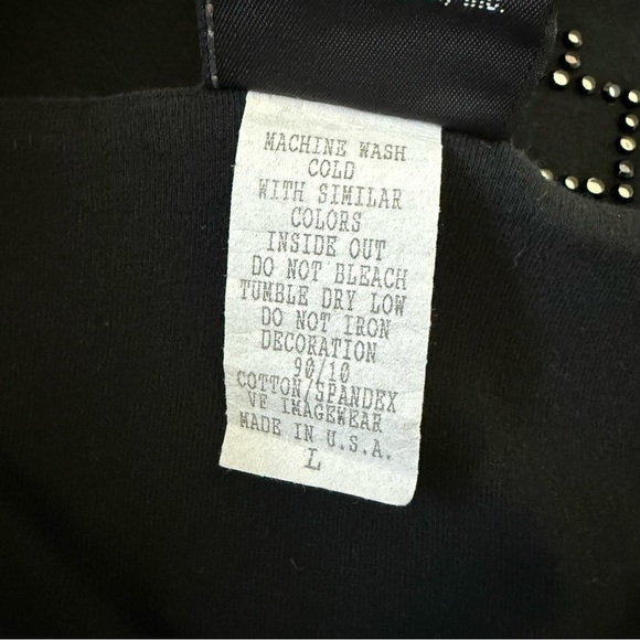 Harley Davidson Y2K Black Graphic Tank Top 2008 Las Vegas Nevada Size L - Picture 9 of 12